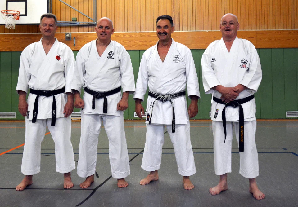 Vier Senseis beim 1. Neusser Godogeiko 2019