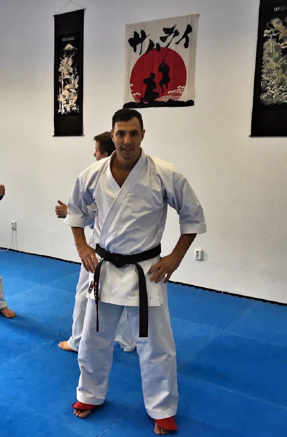 Sensei Aleksej Konovalov beim Karate-Training