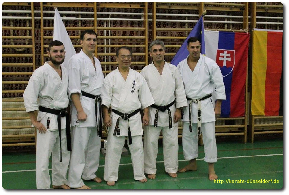 Gruppenfoto mit Yoshio Kuba beim Lehrgang in Budapest