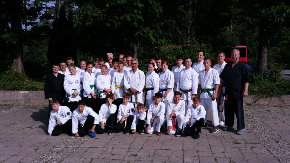 Gruppenfoto beim Karate-Sommercamp 2019 in Silberborn