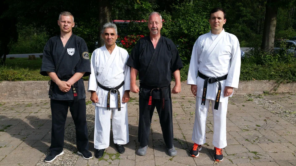 Vier Karate-Lehrer beim Sommercamp 2019 in Silberborn